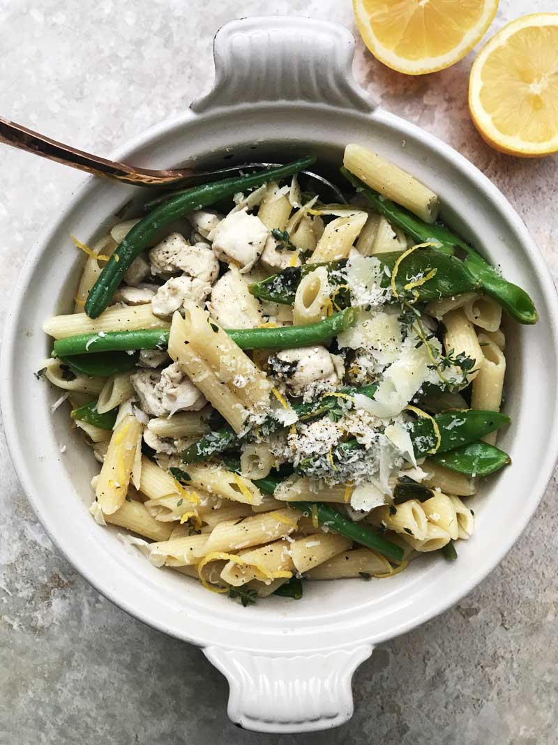 Lemon & thyme chicken penne The Slimming Foodie Easy healthy recipes