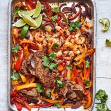 Healthy Fajita Recipe: Surf 'n' Turf Fajita Traybake